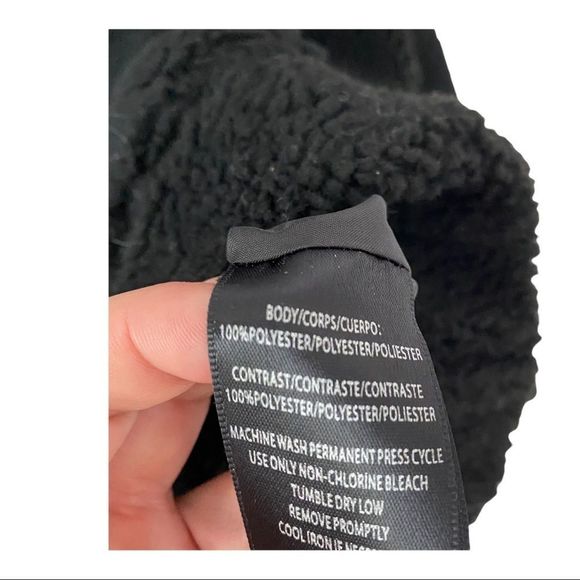 Marc New York Performance teddy atyle zipper front jacket black size medium NWT - Picture 6 of 7